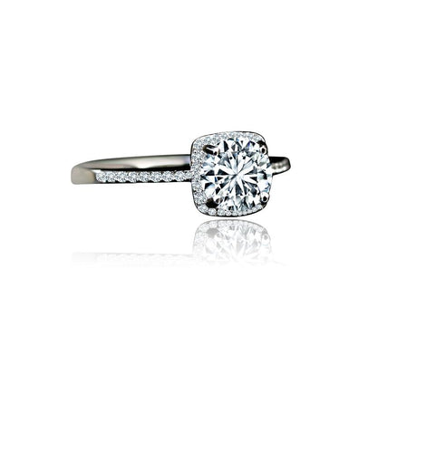 1CT Round Diamond Veneer Cubic Zirconia Ring. 635R202