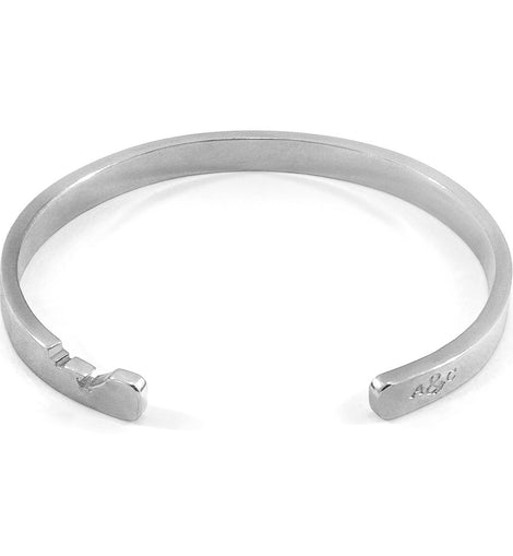 Axton Anchor Cutout Wayfarer Silver Bangle