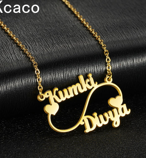 Customized Stainless Steel Couples Necklace | Couple Customized Name