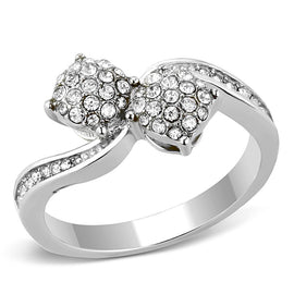 Women Stainless Steel Synthetic Crystal Rings